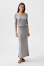 Grey Alba Maxi Skirt
