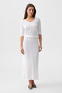 White Alba Maxi Skirt