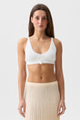 White Isola Tie Top