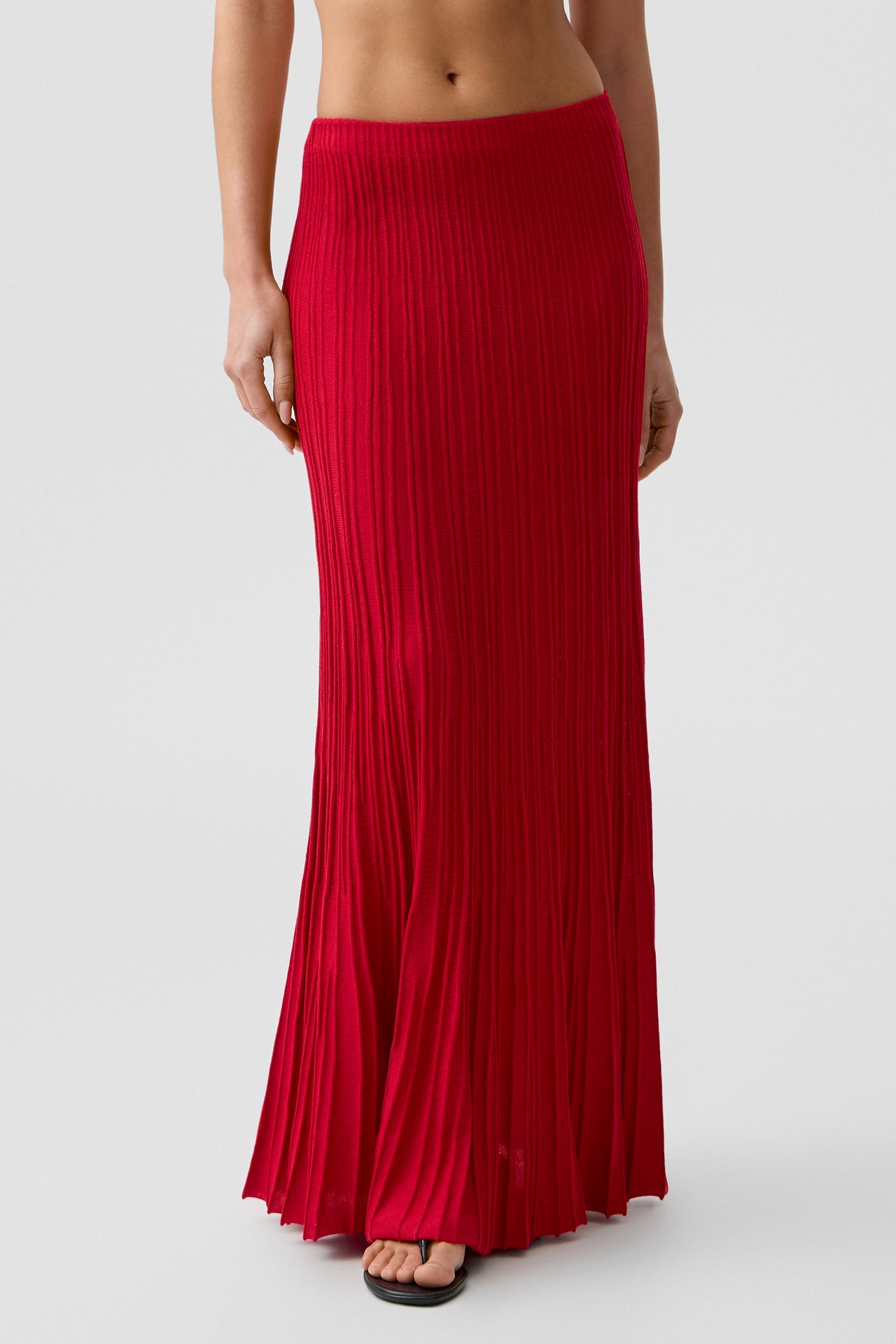 Red Vivienne Maxi Skirt